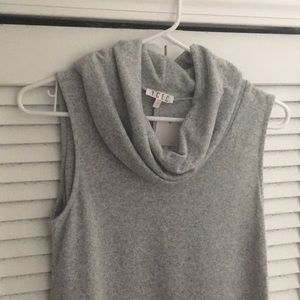 Gray sweater dress